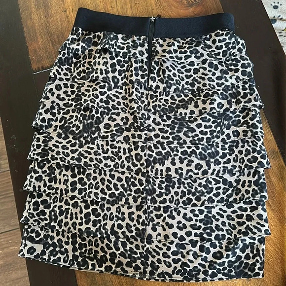 Alfani leopard print tiered skirt size 12 - Picture 2 of 6